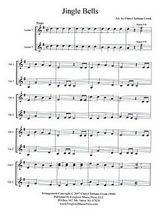 'Jingle Bells' for guitar duet